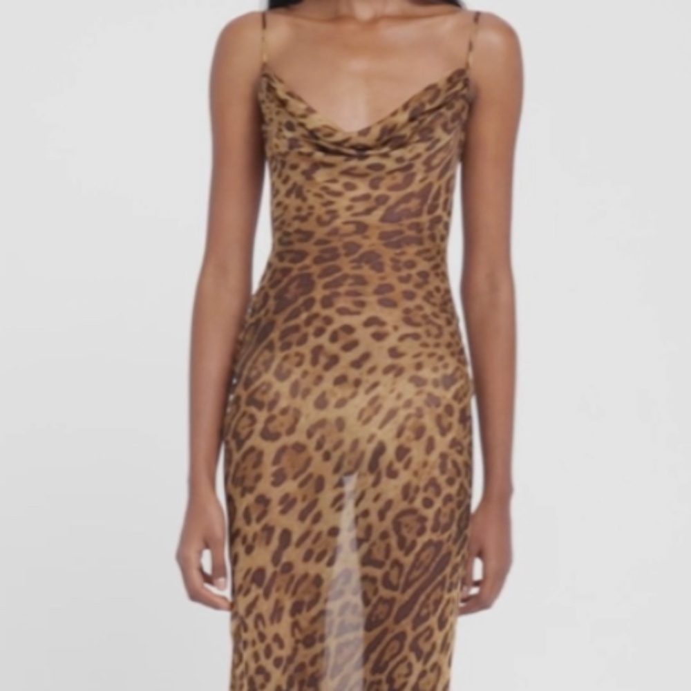 Rat & Boa Valentina Silk Leopard Maxi Dress